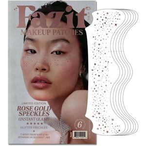 Fazit Rose Gold Speckles Makeup Patches Instant Glam Glitter Freckles Waterproof